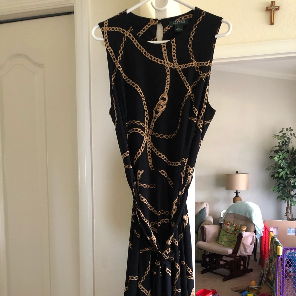 Mid Length Ralph Lauren Sleeveless Dress